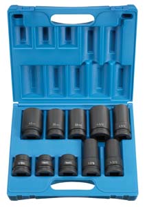 Grey Pneumatic Eagle GY9153 1" Drive 10 Pieces Truck Wheel Impact Socket Set at Sears.com