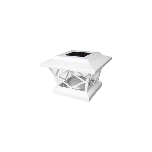 Pine Top Sales 511-0010W Solar Plastic Fence Light - White at Sears.com