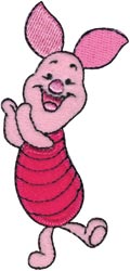 Wrights 451063 Disney Winnie The Pooh Iron On Applique-Piglet 1.75 in. x 3.5 in. 1-Pkg at Sears.com