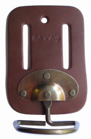 Style N Craft Leathers  Inc. Swivel Hammer Holder in Heavy Top Grain Leather in Tan Color