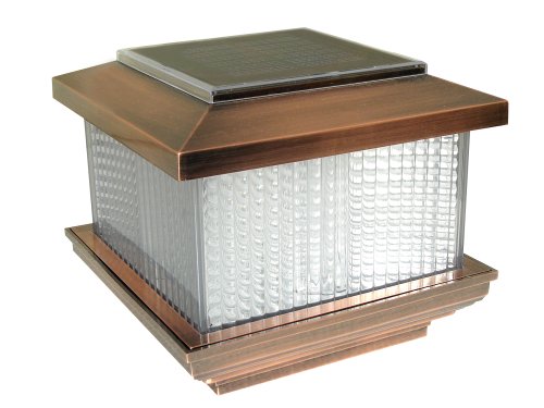 Pine Top Sales 511-0008C Solar Plastic Fence Light with 2 Adapters - Copper Plated at Sears.com