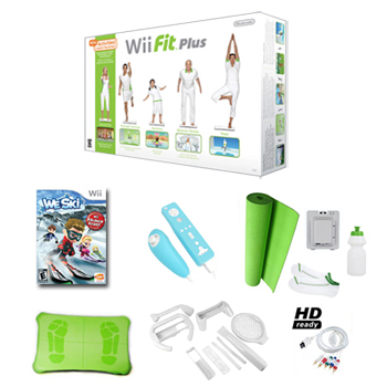 Nintendo Wii Fit Plus Winter Sports Bundle - We Ski  Silicone Cases  Mat  and More at Sears.com