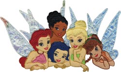 Wrights 451069 Disney Tinker Bell Iron On Applique-Fairy Group 5.5 in. x 3 in. 1-Pkg at Sears.com