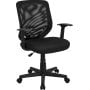 Flash Furniture LF-W-95A-BK-GG Black Mesh Office Chair with Mesh Back and Mesh Fabric Seat at Sears.com