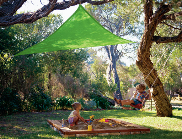 Coolaroo 434489 Kool Kolors Sail 9 ft. 10 in. Tri Lime Green at Sears.com