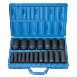 Grey Pneumatic GY1319D 1/2 Inch Drive 19 Pieces Deep Length Fractional Master Set Grey Pneumatic GY1319D 1/2 Inch Drive 19 Pieces Deep Length Fractional Master Set