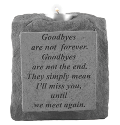 Kay Berry 05320 Goodbyes Are Not...Single-Short Votive Holder at Sears.com