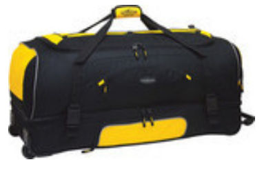 Travelers Club Luggage 57030-700 Adventurer Duffel Collection- 30 2-Section Drop Bottom Rolling Duffel in Yellow and Black at Sears.com