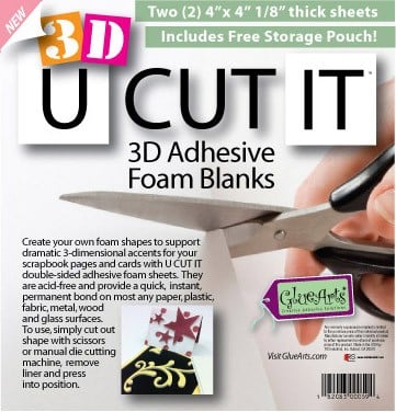 GlueArts 3D-00242 3D Foam 2- 4x4 Sheets - Pack of 12 at Sears.com