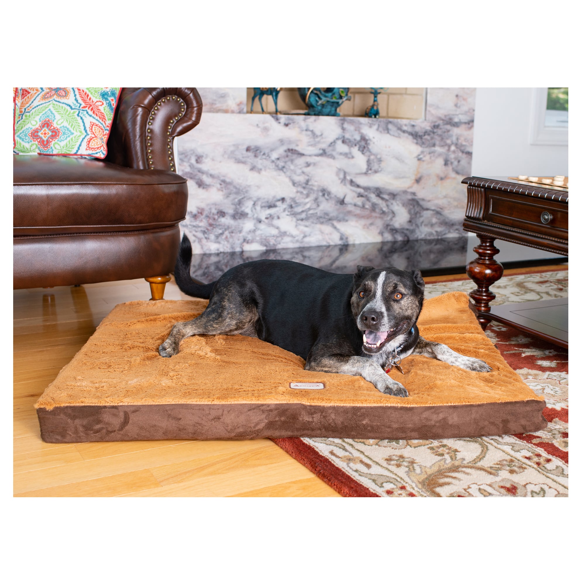 Aeromark M06HKF-ZS-L Armarkat Pet Bed Mat 39 x 3 x 27 - Mocha & Brown at Sears.com