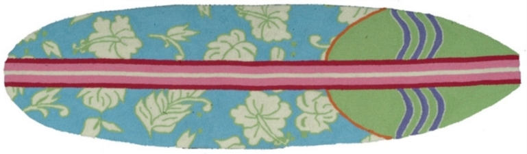 Homefires PY-MK007 Surfboard Hawaiian Turquoise Rug at Sears.com