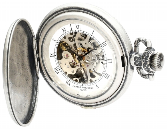 Charles-Hubert Paris 3921 Antique Silver Plated Mechanical Pocket Watch at Sears.com