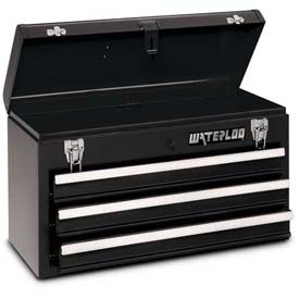 Waterloo Industries MP-2012BK 20in. 3-Drawer Portable Chest - Black