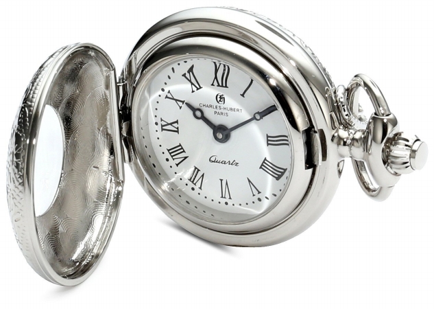 Charles-Hubert Paris 6815 Chrome Finish White Dial Pendant Watch at Sears.com