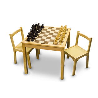 Sterling Games 3968 Set of 2 Wooden Chair for our 3 in 1 game table Sterling Games 3968 Set of 2 Wooden Chair for our 3 in 1 game table