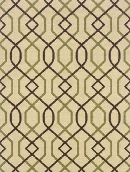 Sphinx by Oriental Weavers 748679291854 Montego 6.58 x 9.5 ft. Contemporary Rug - Ivory and Brown at Sears.com