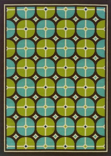 Sphinx by Oriental Weavers 748679322732 Caspian 6.58 x 9.5 ft. Casual Rug - Brown and Blue at Sears.com
