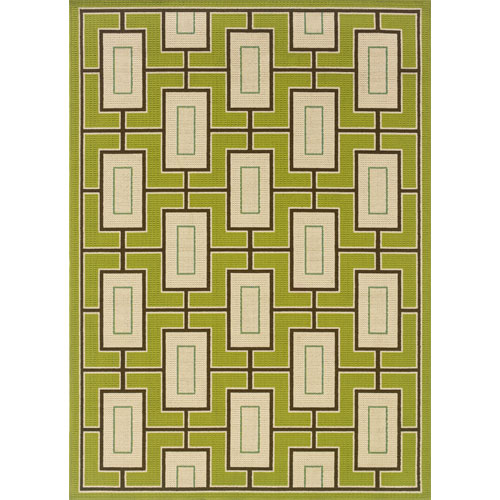 Sphinx by Oriental Weavers 748679323364 Caspian 6.58 x 9.5 ft. Casual Rug - Green and Ivory at Sears.com