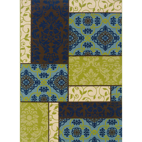 Sphinx by Oriental Weavers 748679322015 Caspian 6.58 x 9.5 ft. Casual Rug - Brown and Blue at Sears.com