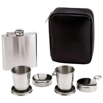 Maxam 6oz Flask with Collapsible Cup at Sears.com