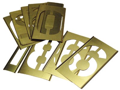 C.H. Hanson 337-10013 Brass Stencil 3 Inch Number Set at Sears.com