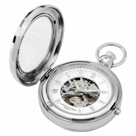 Charles Hubert Charles-Hubert- Paris 3849 Mechanical Picture Frame Pocket Watch with Demi Hunter at Sears.com