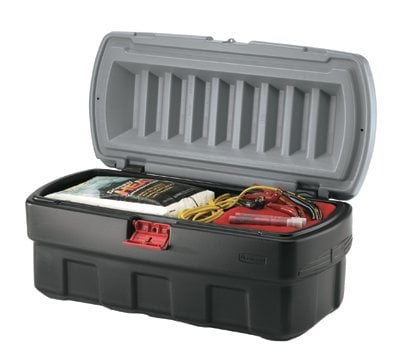 Rubbermaid Home Products 325-1172-04-38 24 Gal Storage Containerblack With Gray Lid