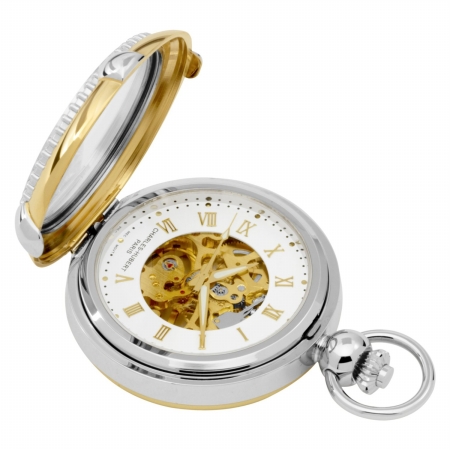 Charles Hubert Charles-Hubert- Paris 3846 Two-Tone Mechanical Picture Frame Pocket Watch with Screw-off Bezel at Sears.com