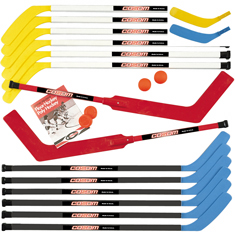 Cramer Products Hockey 50814 43 Inch Junior Hockey Set - 12 Sticks - 2 Goalie Sticks - 2 Balls - 2 Pucks And 2 Replacement Blade at Sears.com