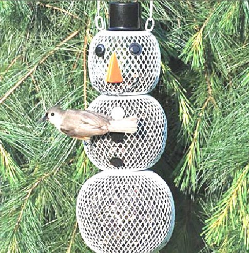 Sweet Corn Sm00345 White Snowman Birdfeeder