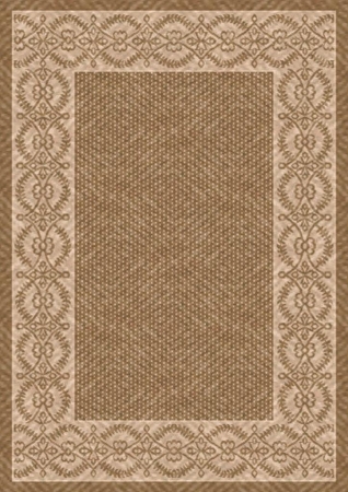 IMS 26072320905086 5 ft. x 8 ft. HEAVYWEIGHT OUTDOOR PATIO RUG-BARRYMORE PATTERN-LT BROWN & BEIGE at Sears.com