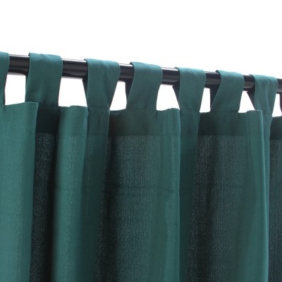 Outdoor Curtains CUR96EM 54 in. x 96 in. WeatherSmart Outdoor Curtain with Tabs - Emerald Green at Sears.com