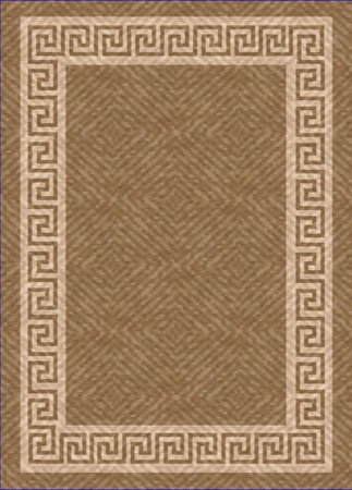 IMS 26050460905081 5 ft. x 8 ft. HEAVYWEIGHT OUTDOOR PATIO RUG-GREEK KEY PATTERN-LT BROWN & BEIGE at Sears.com