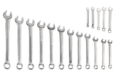 Blackhawk 578-MF-017M 17 Piece Metric Combination Wrench Set Satin Fin at Sears.com