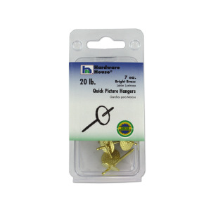 BULK BUYS Quick picture hangers  bright brass  pack of 7 Case Of 20 at Sears.com