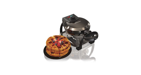 Hamilton Beach 26011 Black Ice Metal Collection Belgian Style Flip Waffle Maker at Sears.com