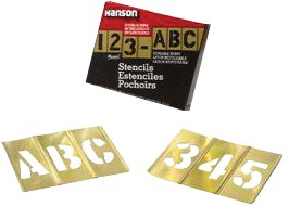 C.H. Hanson 337-10068 1 Inch 45 Pcs Set Gothic Style Letters &amp; F at Sears.com