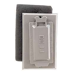 Hubbel Electric Raco White Single Gang Weatherproof GFCI Box Cover  5103-6 at Sears.com