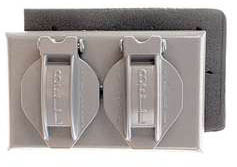 Hubbel Electric Raco White Single Gang Weatherproof Duplex Box Cover  5180-6 at Sears.com