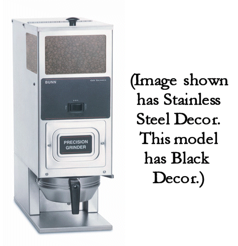 Bunn 05800.0013 G9 Hd Black Finish Portion Control Coffee Grinder