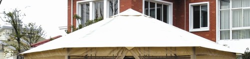 DC America GOT318-BB 13.5  Hexagon Gazebo- Repalcement Top- Beige with Beige Trim at Sears.com