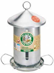 Gardman Wild Bird The Seed Hut Seed Feeder Silver 2.67 Quart Ba01068