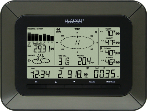 LaCrosse Technology La Crosse Technology WS-2814U-IT Professional Weather Center with La Crosse Alerts Monitoring feature at Sears.com
