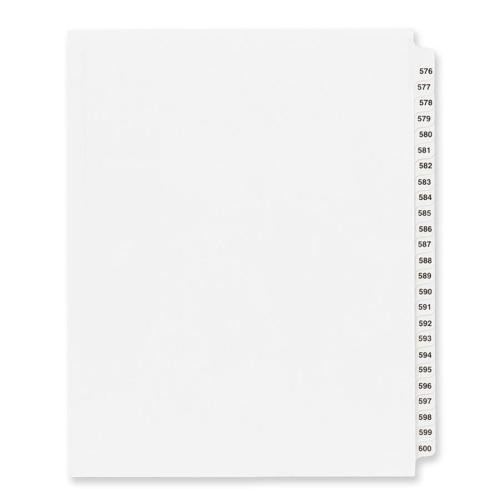 Avery Consumer Products Avery Consumer Products Index Dividers, 576-600, Side Tab, 8-.5 in.x11 in., 25-Set, WE at Sears.com