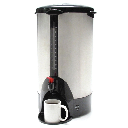 CoffeePro 100-Cup Percolating Urn, Stainless Steel Coffee