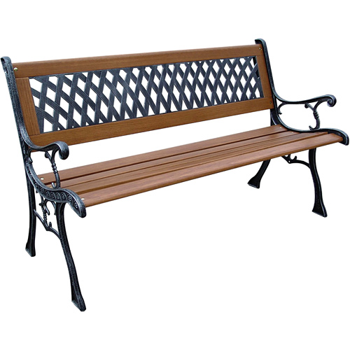 DC America SLP408BR Mesh Resin Park Bench- Bronze at Sears.com