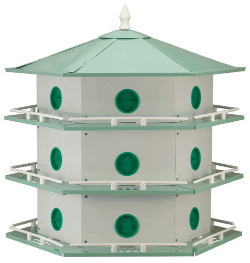 Heath Aluminum Purple Martin 18 Room Bird House