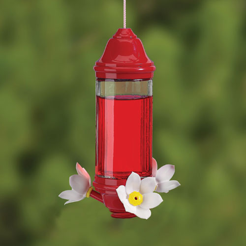 Artline Crystal Lantern Hummbird Feeder 8oz Glass