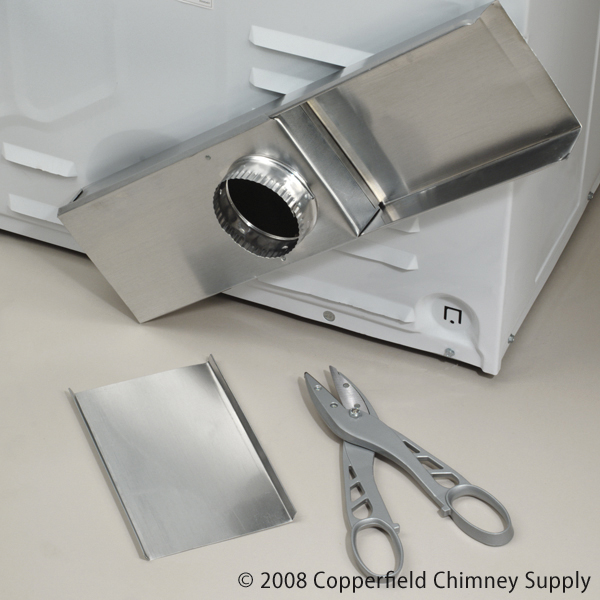 Chimney 89634 0 -18  Close Clearance Dryer Vent Periscope Pipe For Venting To Rear Offset at Sears.com