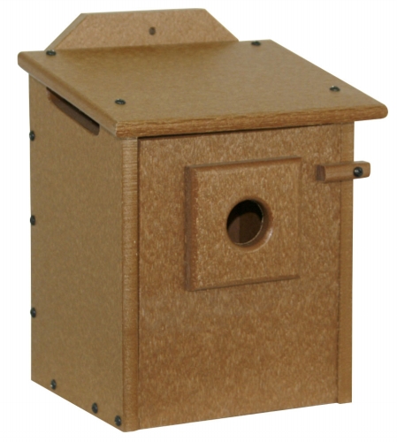 Stonewood Feeders Wren And Chickadee Nest Box  Tan